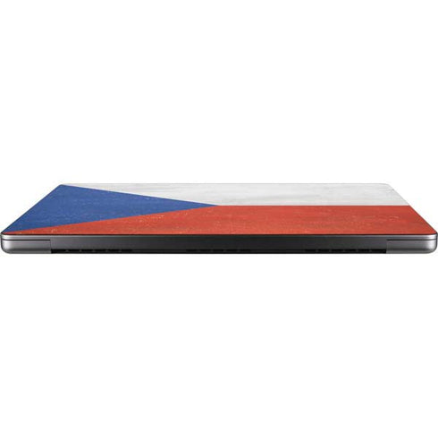 Czech Republic Flag Distressed Apple MacBook Pro 14-inch Skin